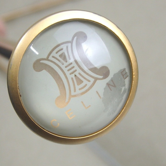 CELINE folded Macadam Monogram gold Beige Umbrella - Picture 4 of 8